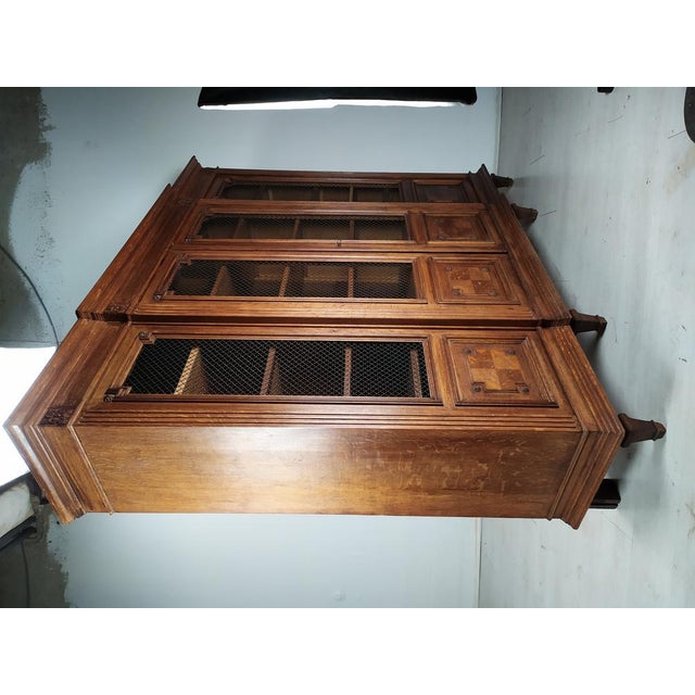 Louis XVI Bookcase in Oak, 1890s For Sale - Image 16 of 18