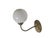 Art Deco Metal Wall Lamp, Poland, 1950s For Sale - Image 6 of 6