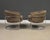 Milo Baughman Milo Baughman Style Barrel Back Chrome Lounge Chairs - A Pair For Sale - Image 4 of 10
