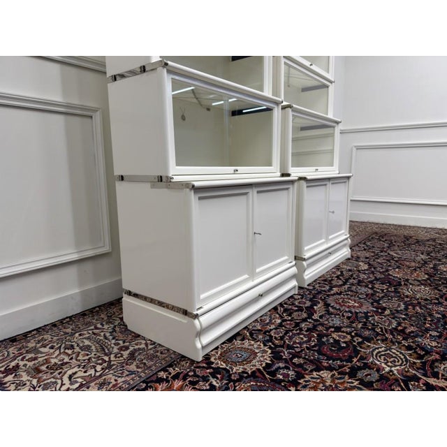 English White Display Bookcase from Globe Wernicke For Sale - Image 10 of 18