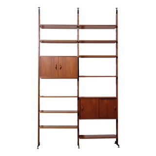 Italian Teak Bookcase, 1960s For Sale