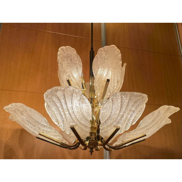 Metal Chandelier from Barovier & Toso For Sale - Image 7 of 18