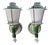 Mid-Century Wall Sconces in Porcelain and Brass, France, 1970s, Set of 2 For Sale