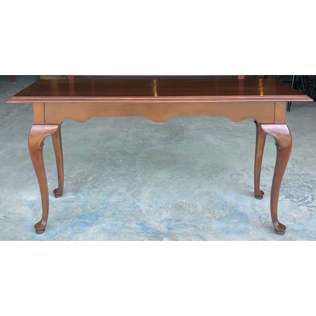 Ethan Allen Court Cherry Console Table Chairish