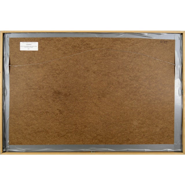Gold "Elegance" Abstract Handmade Paper Composition by Marc Foster Grant For Sale - Image 8 of 8