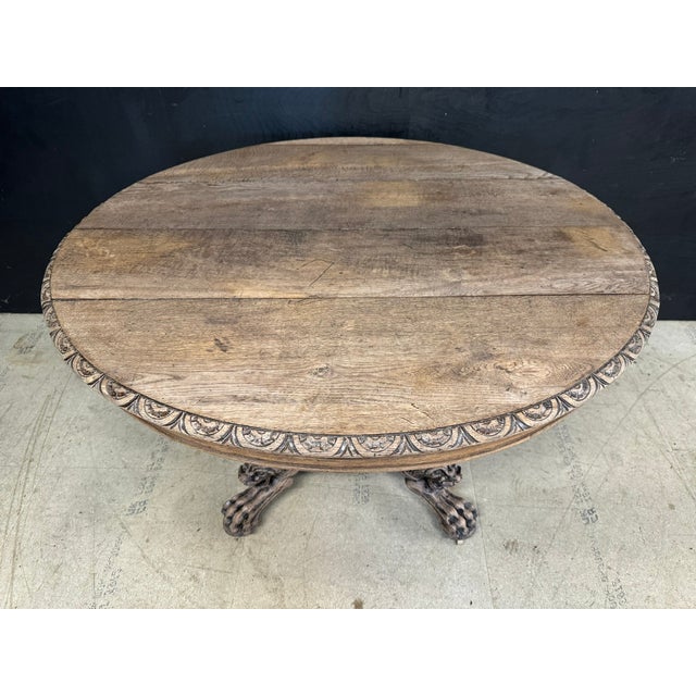 A lovely French Hunting Table, made from Oak and dating to the mid 19th Century. We have bleached it for a lihhter look...