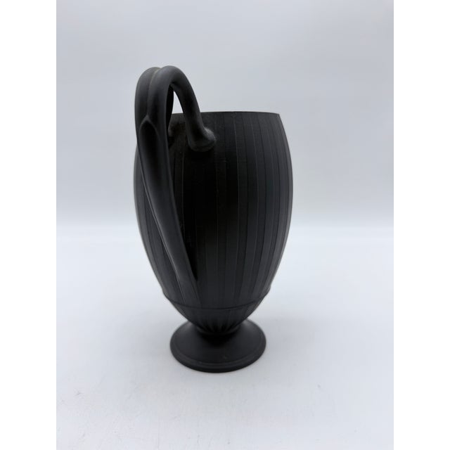 Wedgwood Antique Wedgwood Black Basalt Neoclassical Creamer/Pitcher, 19th Century For Sale - Image 4 of 12
