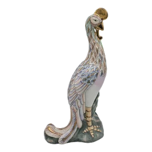 Vintage Asian Ceramic Phoenix Bird Statue