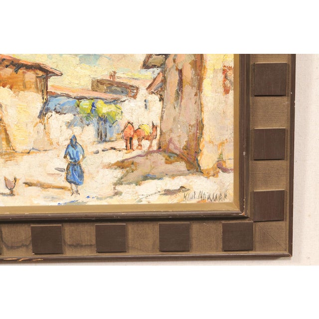 Mid-Century S. Europe Streetscape Painting For Sale In Atlanta - Image 6 of 12