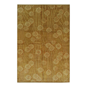9x12 Lila Jasmine Brown Floral Traditional Hand Knotted Wool Carpet Rug