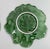 Mid-Century Set of 6 Green Cabbage Luncheon Plates by Secla Portugal For Sale - Image 11 of 18