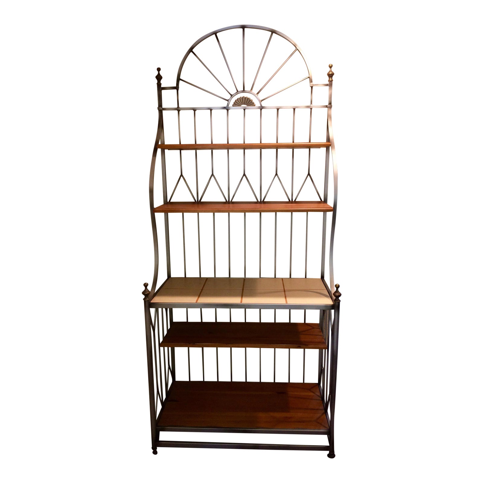 Drexel Solstice Iron Frame Bakers Rack | Chairish