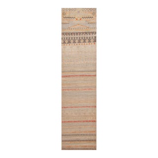 Tribal Geometric Modern Hallway Runner For Sale