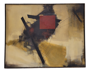 Andrés Mende, Informal Abstract Composition, 2015, Mixed Media