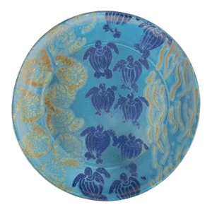 Mid Century Style Large Art Pottery Charger