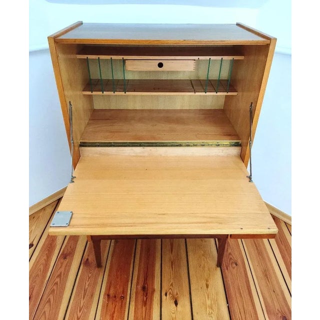 Brown Secretaire attributed to Frantisek Mezulanik for Up Závody, Former Czechoslovakia, 1960s For Sale - Image 8 of 12