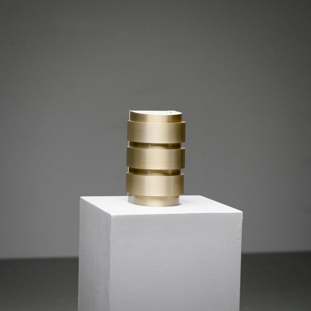 Hans-agne jakobsson v-155 wall light in brass, sweden, 1960s an atmospheric and sculptural v-155 wall light designed by...