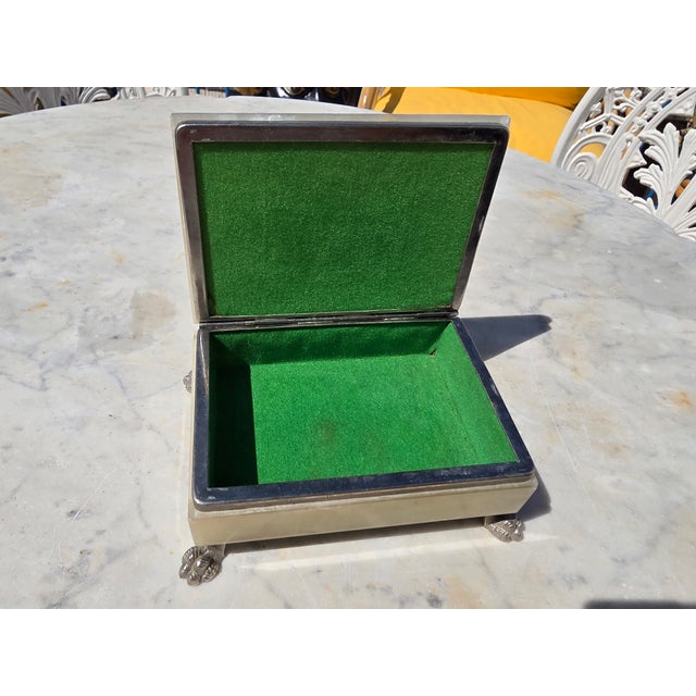 Stone Italian Green Alabaster Domed Jewellery Box, 1950s For Sale - Image 7 of 8