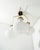 Designed by Stilnovo in the 1950s, this three-light pendant exemplifies the refined balance of geometry and materiality...