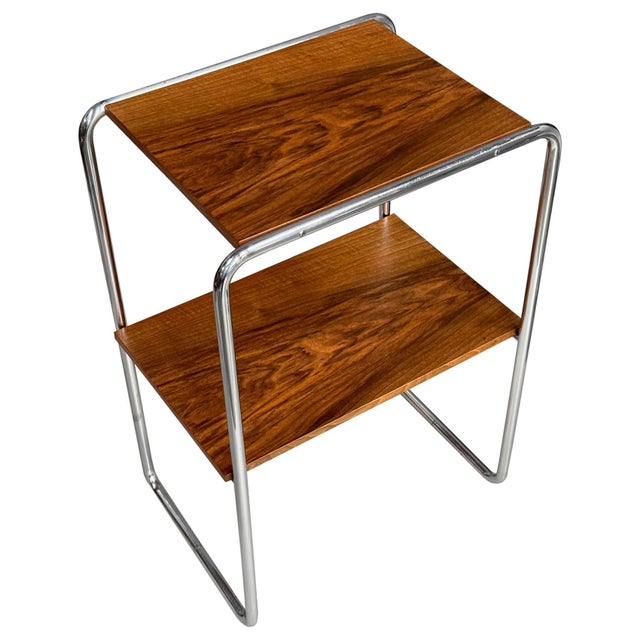 Bauhaus Chrome Serviced Table by Hynek Gottwald, 1930s For Sale - Image 4 of 9