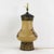 Traditional Vintage Hand Painted Table Lamp Mustard Yellow Country Landscape With Bridge and Foliage Motif For Sale - Image 3 of 12