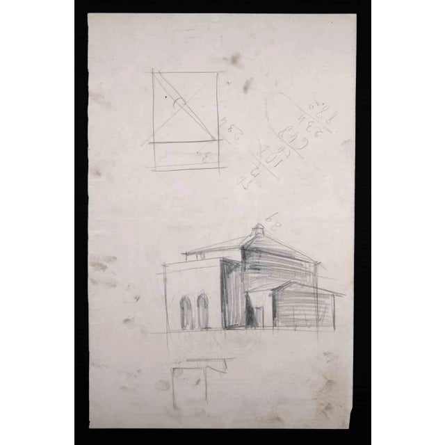 Woman's Sketch is an Original Pencil Drawing realized by an Unknown artist in mid-20th century. Good condition on a...