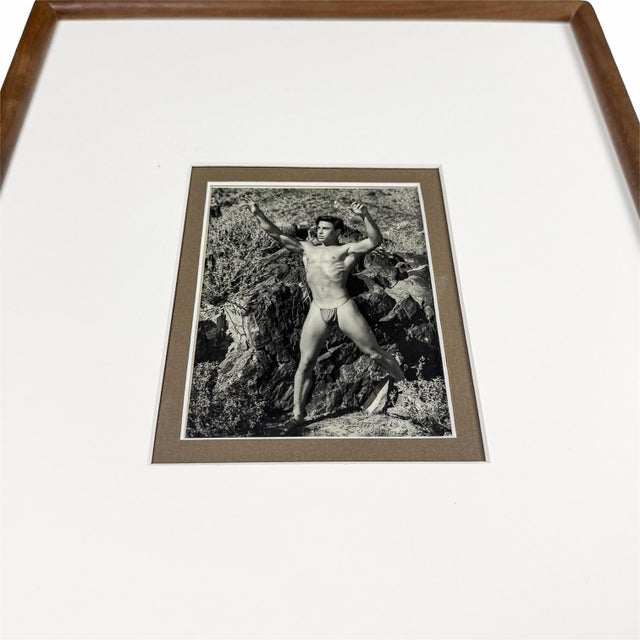 1951 Bruce of Los Angeles Original Vintage Male Physique Photographs | Framed Pair, Queer Visual Culture For Sale - Image 4 of 9