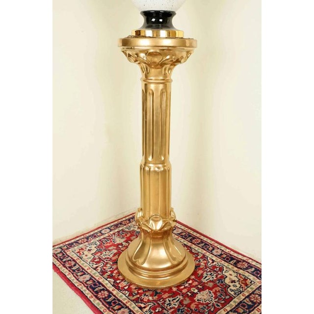 2000 - 2009 20th Century Gilt Resin Pedestal For Sale - Image 5 of 5