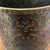 Vintage Chinoiserie Palm Beach Style Pewter W/Brass Overlay Ornamentation Jardiniere Hong Kong For Sale - Image 9 of 12