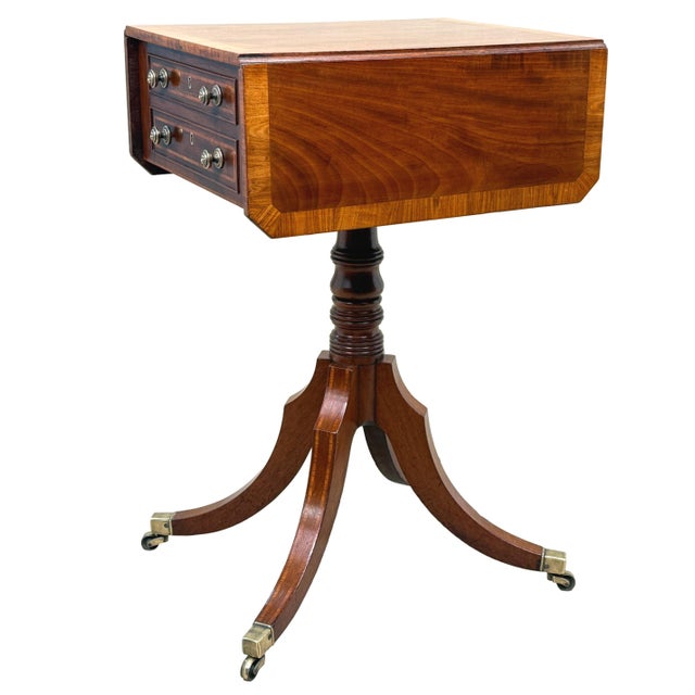 Georgian Mahogany Baby Pembroke Table, 1800 For Sale - Image 4 of 15