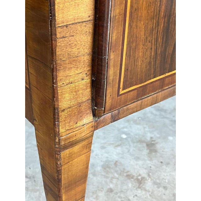 Italian Neoclassical Walnut Commode, 18th Century For Sale - Image 5 of 16