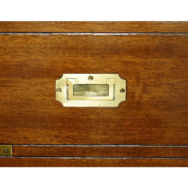 Military Campaign Hardwood Drinks Cabinet, 1920s For Sale - Image 6 of 18