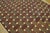 Textile 1960s Brown Bastekweave Modern Vintage American Hooked Rug 6'2" X 8'8" Handknotted Wool Carpet For Sale - Image 7 of 10