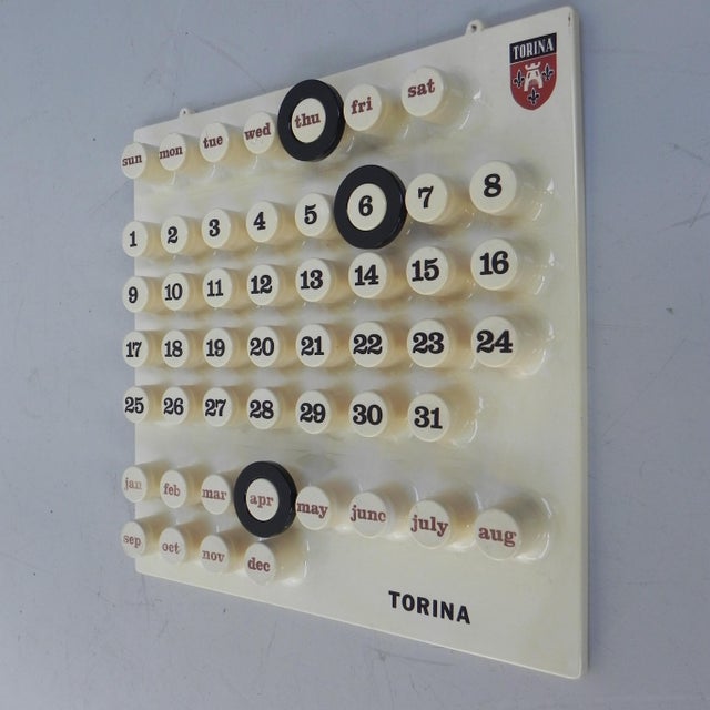 Mid-Century Modern Ring-a-Date Perpetual Calendar with Rings from Giorgio Della Baffa, 1970s, Set of 4 For Sale - Image 3 of 14