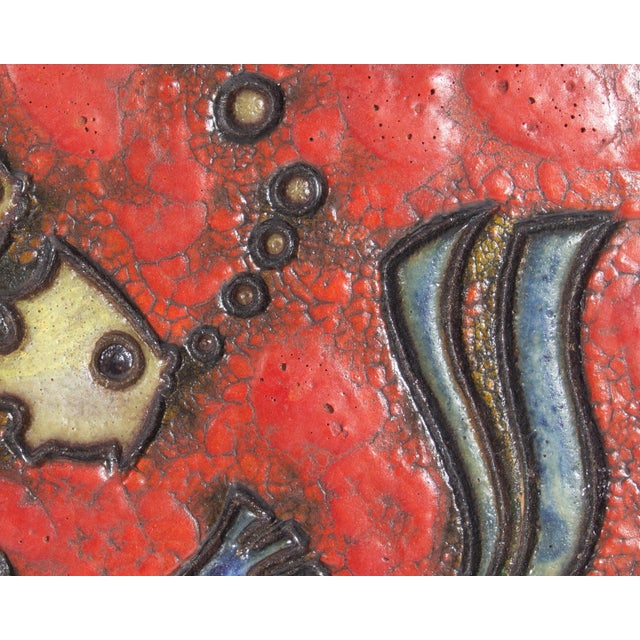 West German Fish Wall Tile by Adele Bolz for Ruscha Keramik For Sale - Image 4 of 8