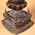 A substantial vintage Tibetan Buddhist stupa (chorten), hand cast in solid bronze with partial gilded finish and elaborate...