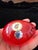 A rare vintage original mid century modern murano Italy egg . Absolutely the rarest and most desirable Hermes red color...