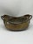Rustic European Antique Hammered Brass Cache Pot For Sale - Image 3 of 9