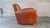 Brown Vintage Art Deco Cognac Leather Club Chair For Sale - Image 8 of 17