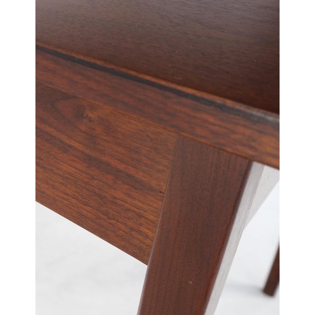 Knoll Risom One Drawer Oiled Walnut Tapered Legs End Side Table Stand Decor Mint For Sale - Image 13 of 16