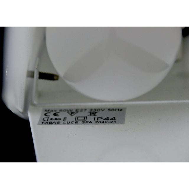 Late 20th Century Fabas Luce, Modern White Glass Opaline Single Sconce By, Late 20th Century Italy For Sale - Image 5 of 7