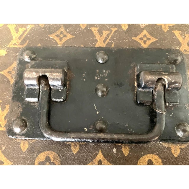 Antique Louis Vuitton Monogram Canvas Steamer Trunk (Circa 1900) For Sale - Image 18 of 18