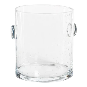 9" Tall Lagoon Bubbled Glass Ice Bucket