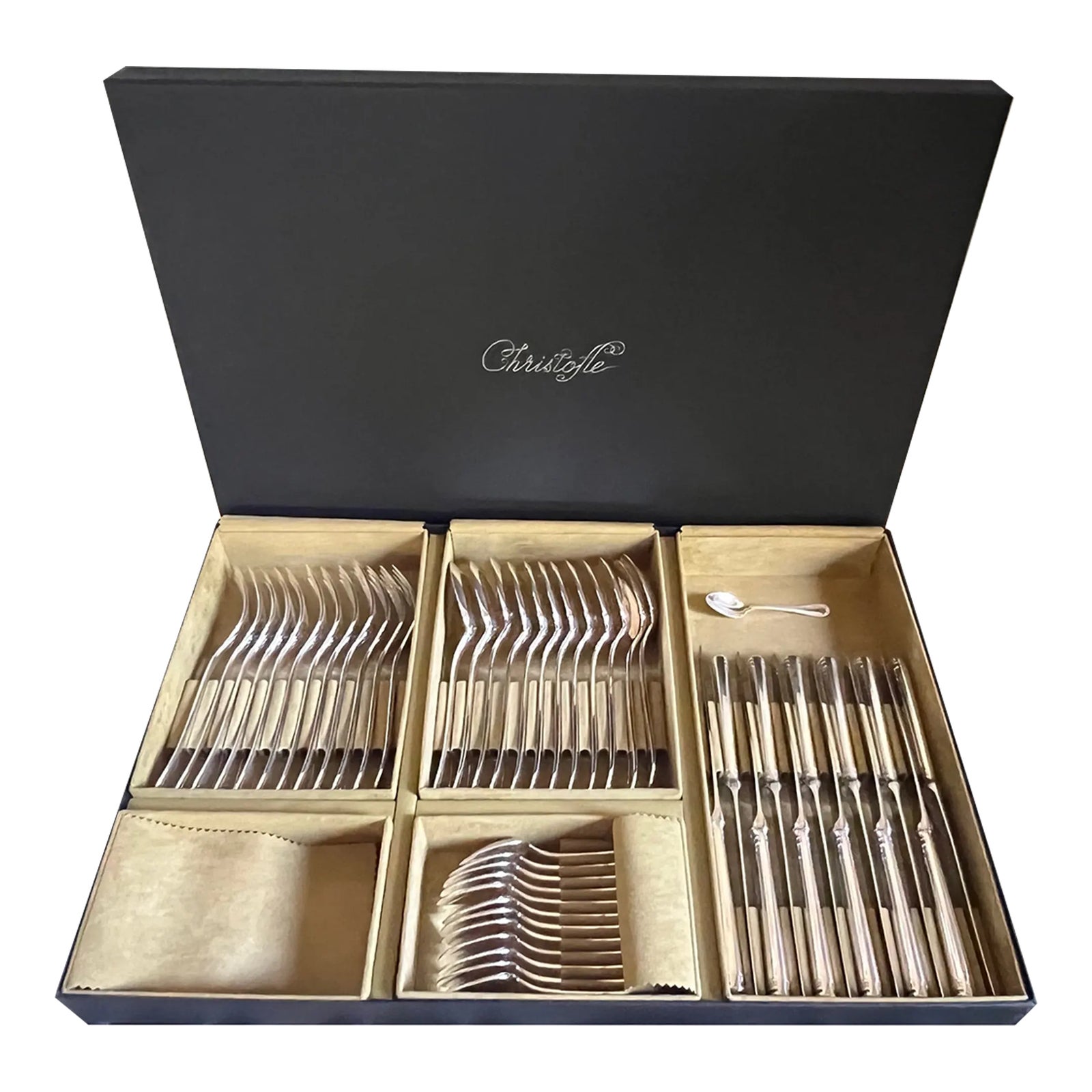 Christofle Malmaisonカトラリーセット 8点② christofle-malmaison-silver-