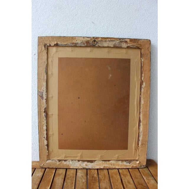 Mid-Century Modern Composition, Oil Painting, 1950s, Framed For Sale - Image 7 of 8