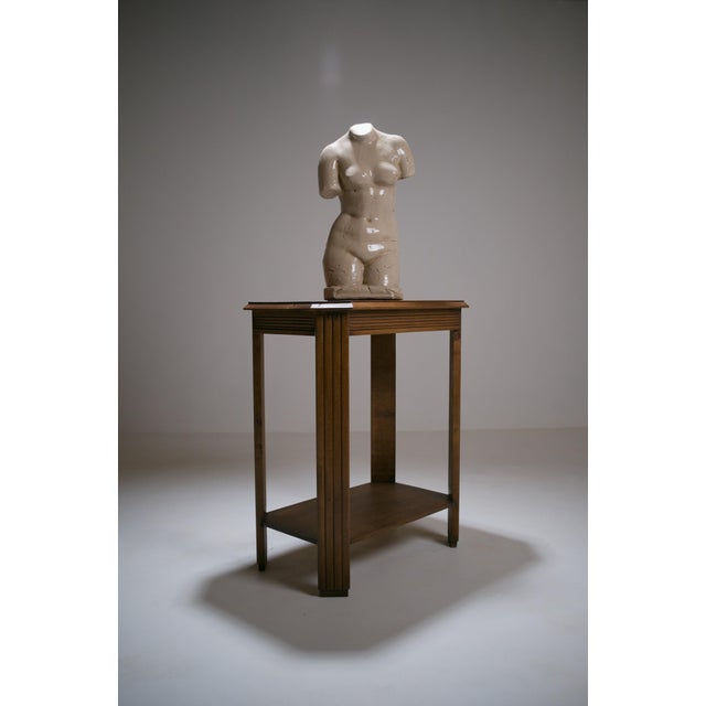 Art Deco French Fluted Side Table, 1930s For Sale - Image 3 of 13