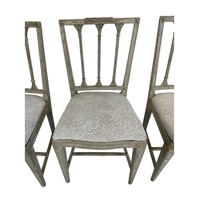 19th Century Swedish Neoclassical Chairs - Set of 4 For Sale - Image 12 of 18