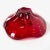 Italian Murano Style Art Glass Ruby Red Bullicante Bowl For Sale - Image 9 of 10