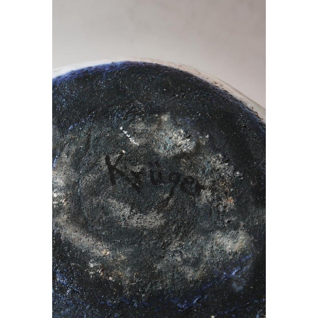 Monumental Danish Modern Stoneware Bowl attributed to Ole Bjørn Krüger, 1960s For Sale - Image 12 of 14