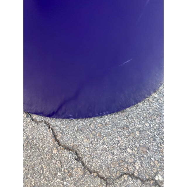 Postmodern Round Drum Pedestal Table by Intrex Furniture. Circa 1970s For Sale - Image 11 of 12